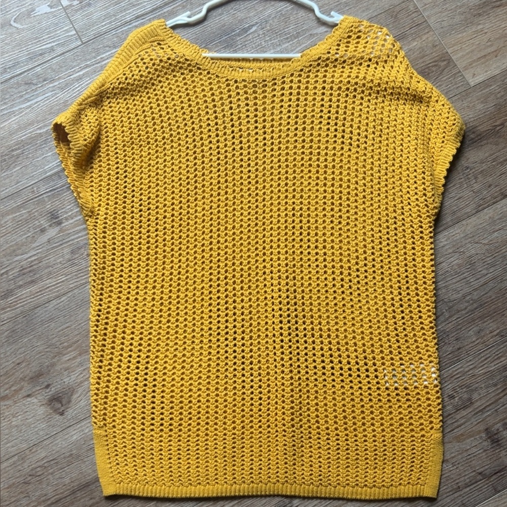 Old Navy Mustard Yellow Knit Sweater